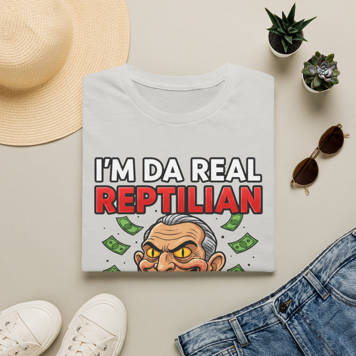 "I'm Da Real Reptilian" Conspiracy Unisex T-Shirt — OBSIDIAN & CO
