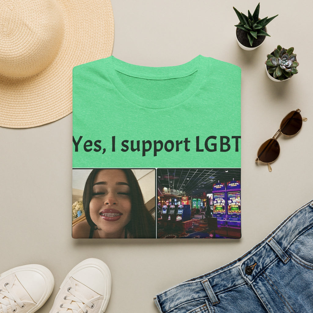 "Yes, I Support LGBT" Meme Unisex T-Shirt — OBSIDIAN & CO
