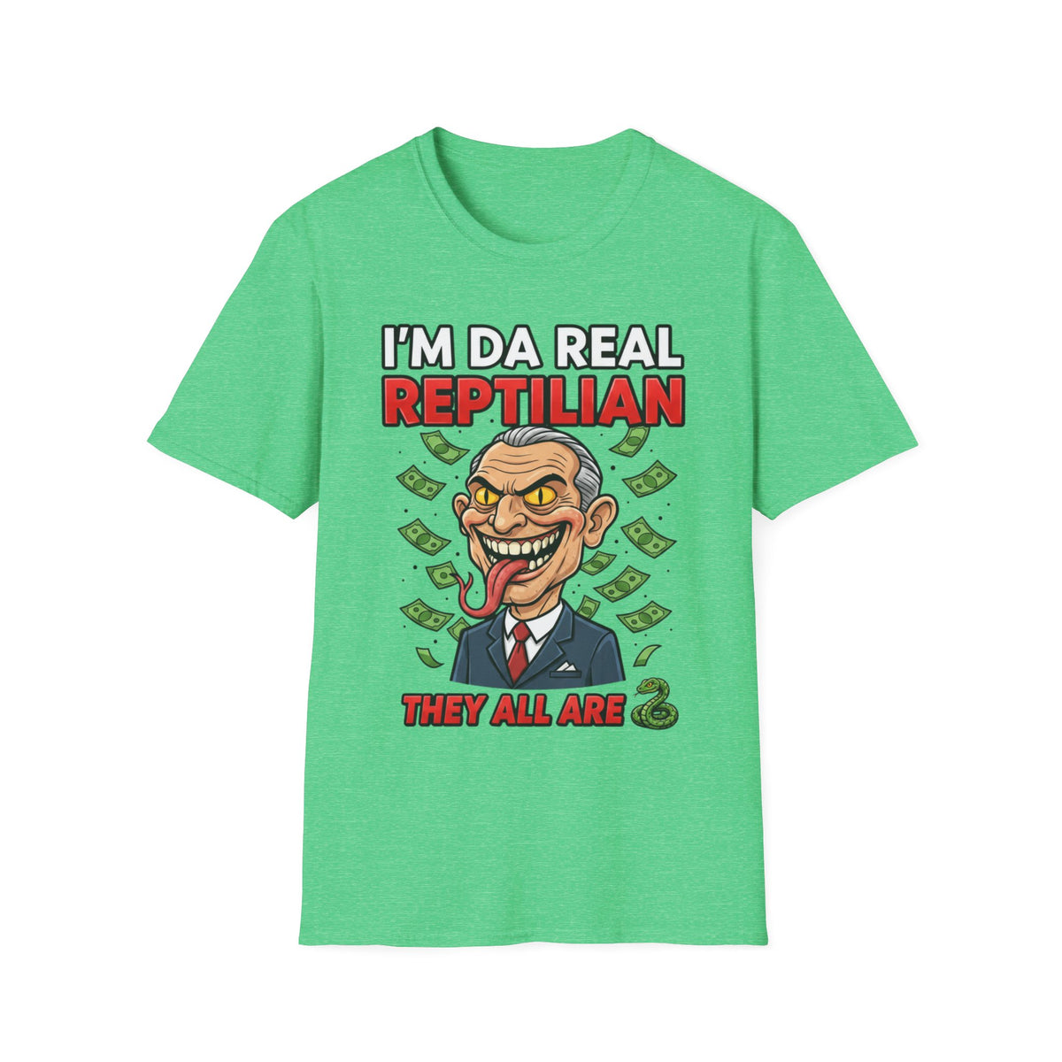"I'm Da Real Reptilian" Conspiracy Unisex T-Shirt — OBSIDIAN & CO