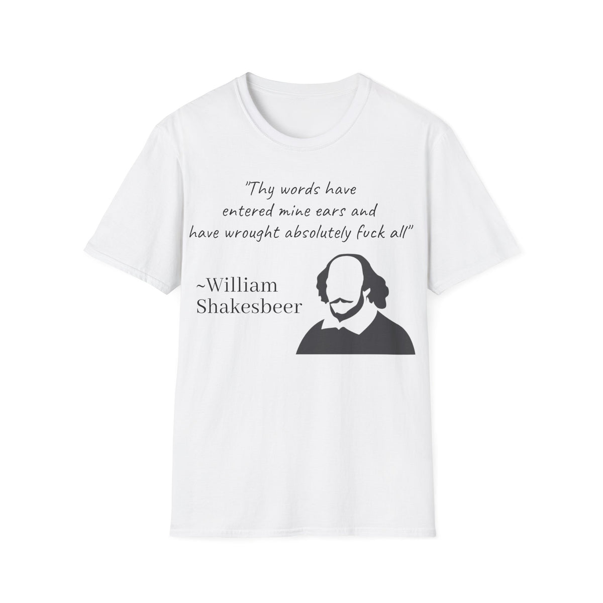 "William Shakesbeer" Quote Unisex T-Shirt — OBSIDIAN & CO