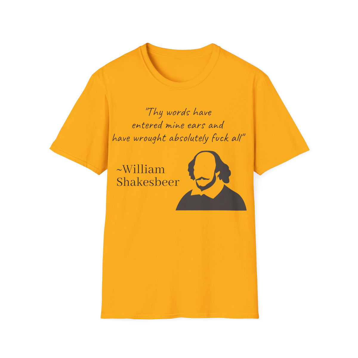 "William Shakesbeer" Quote Unisex T-Shirt — OBSIDIAN & CO