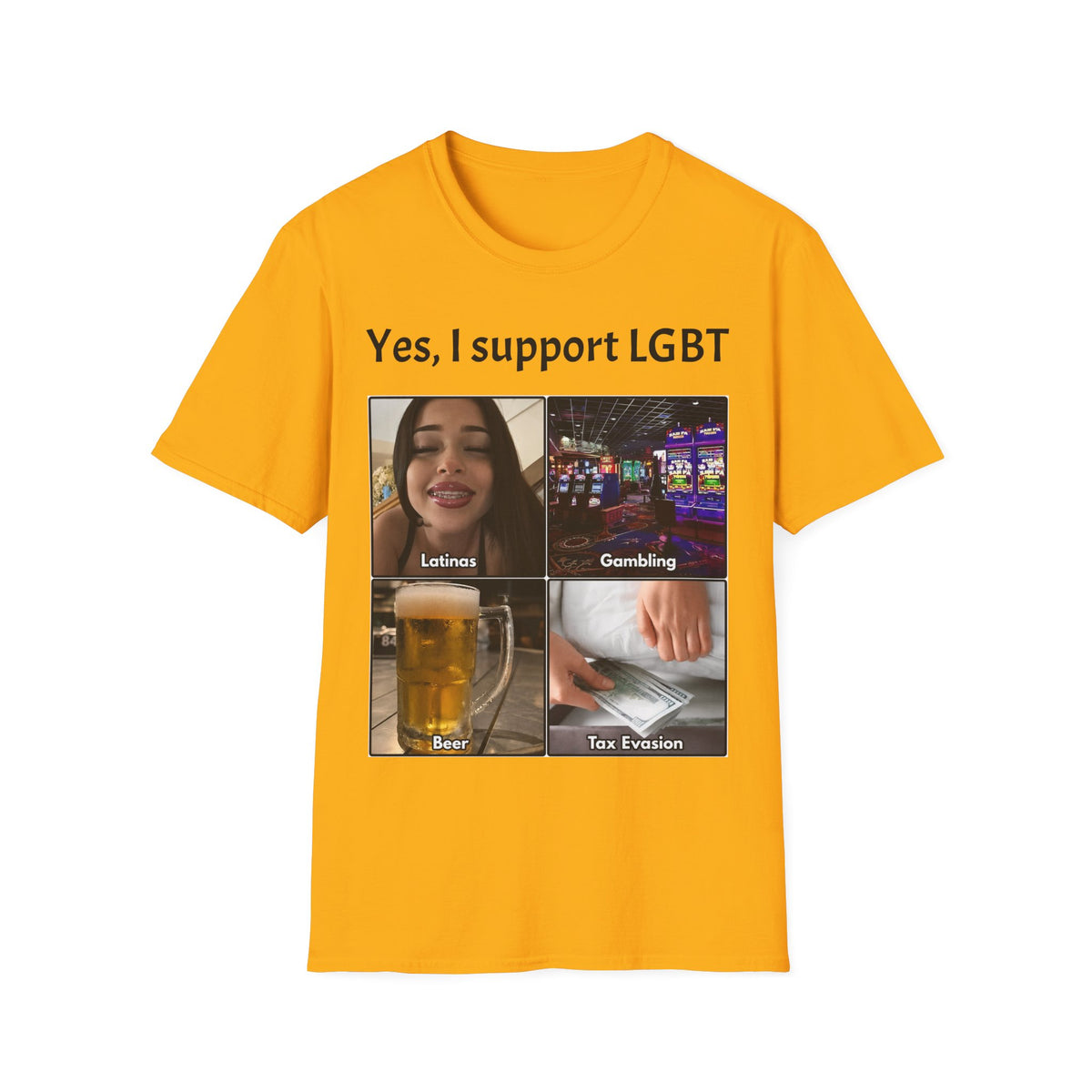"Yes, I Support LGBT" Meme Unisex T-Shirt — OBSIDIAN & CO